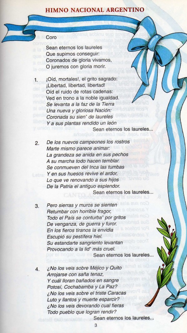 11 De Mayo Dia Del Himno Nacional Argentino Para Colorear Imágenes