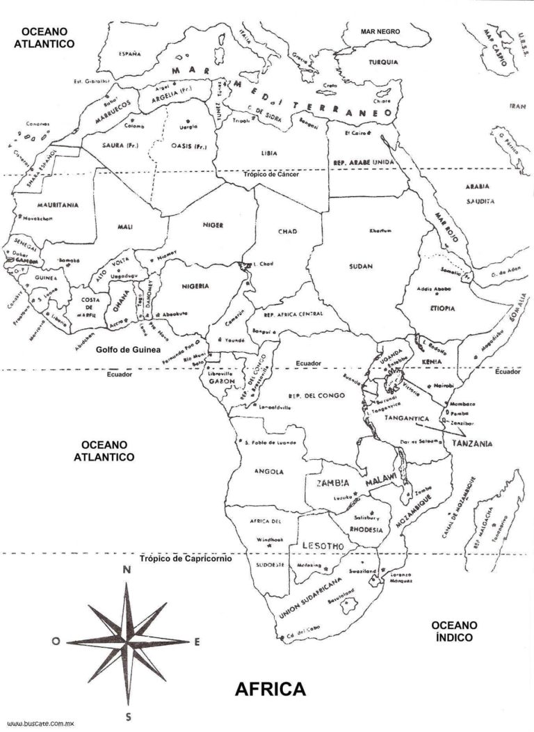 Informaci N E Im Genes Con Mapas De Frica Y Paises Fisicos Pol Ticos Y Para Colorear