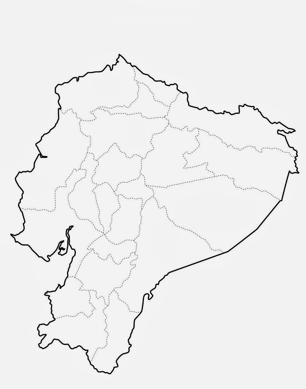Mapa Del Ecuador Con Nombres Provincias Y Capitales Para Descargar E