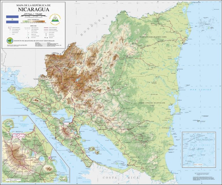 Mapa De Nicaragua Con Nombres Departamentos Y Municipios Para Descargar E Imprimir