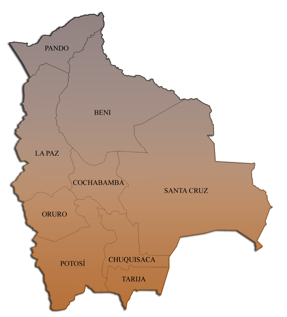 Mapa De Bolivia Con Nombres Departamentos Y Provinciaspara Descargar E Imprimir