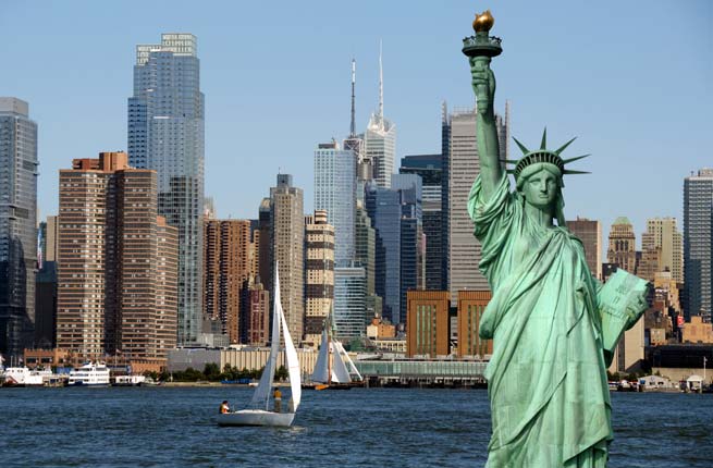 new york cityscape, tourism concept photograph; Shutterstock ID 57571171; Project/Title: Fodors.com Slideshow; Destination: New York; Downloader: Jessica Parkhill