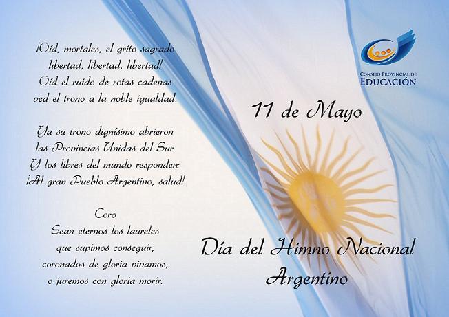 Resultado de imagen para Fotos del DÃ­a del Himno Nacional Argentino