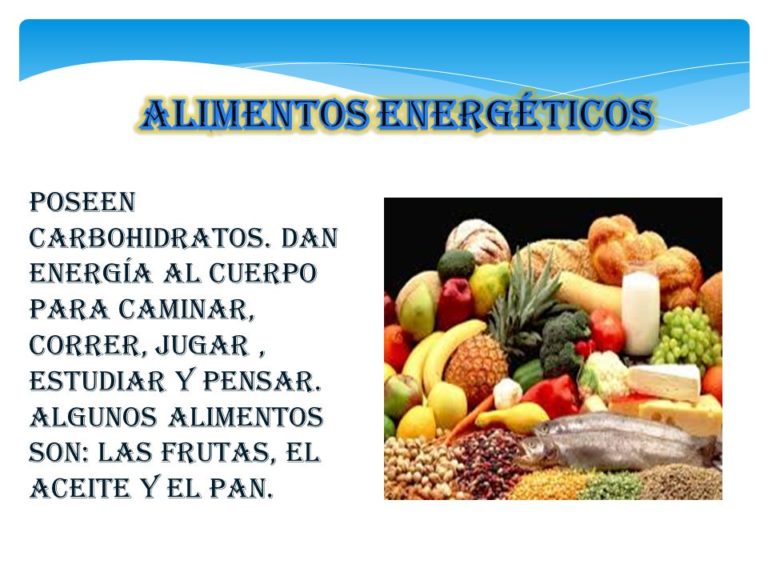 Alimentos energéticos imágenes e información completa