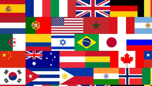 Banderas del Mundo con Nombres (194 Paises)