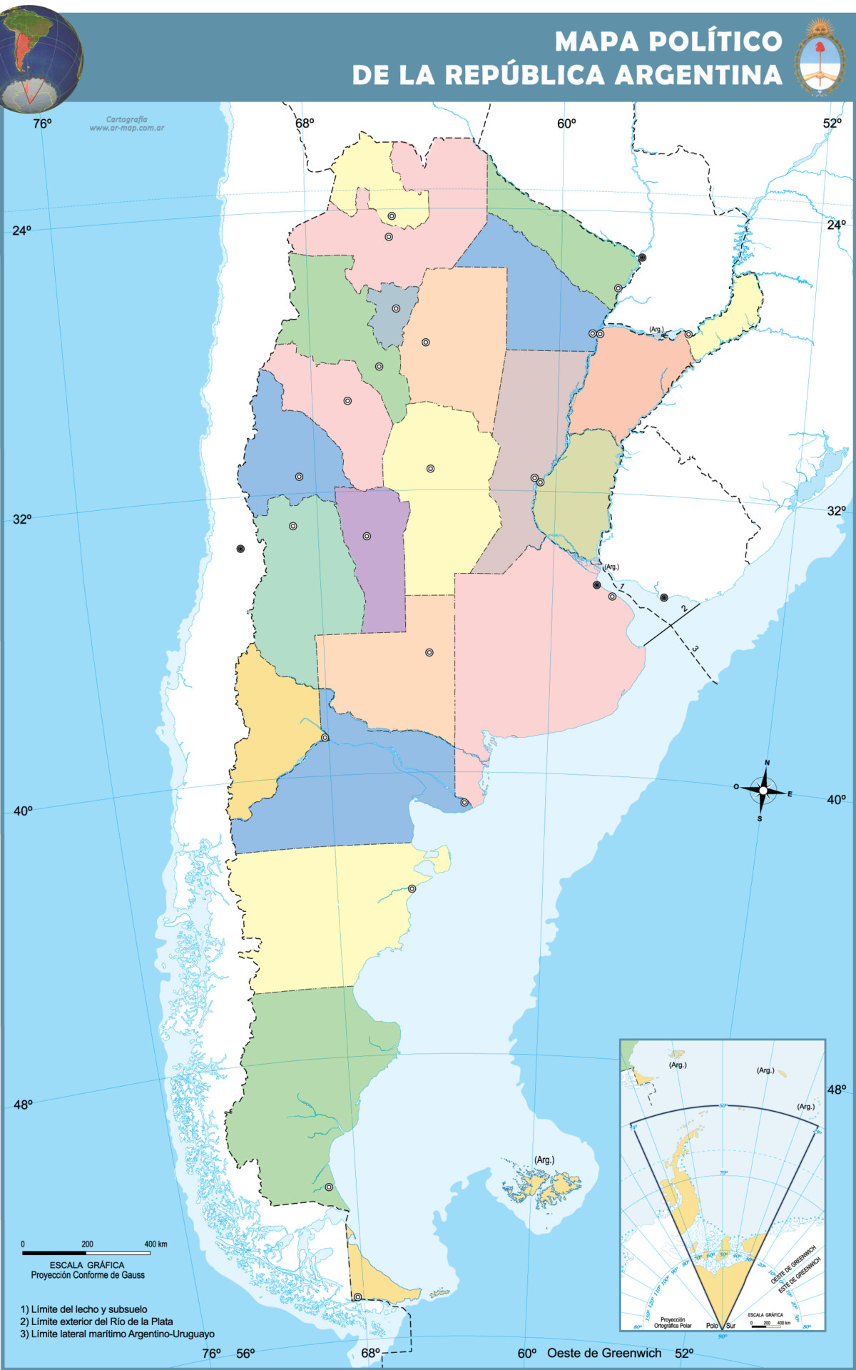 Mapas De Argentina Político Y Físico Para Descargar E Imprimir 9532