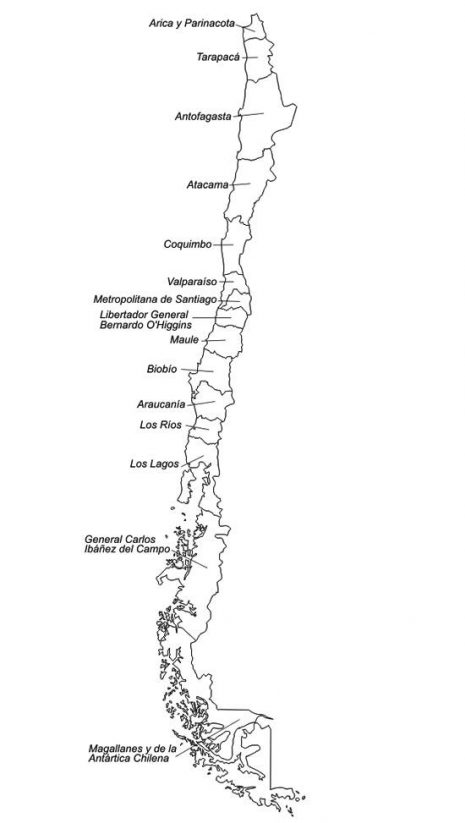 Informaci N E Im Genes Con Mapas De Chile Pol Tico F Sico Y Para Colorear