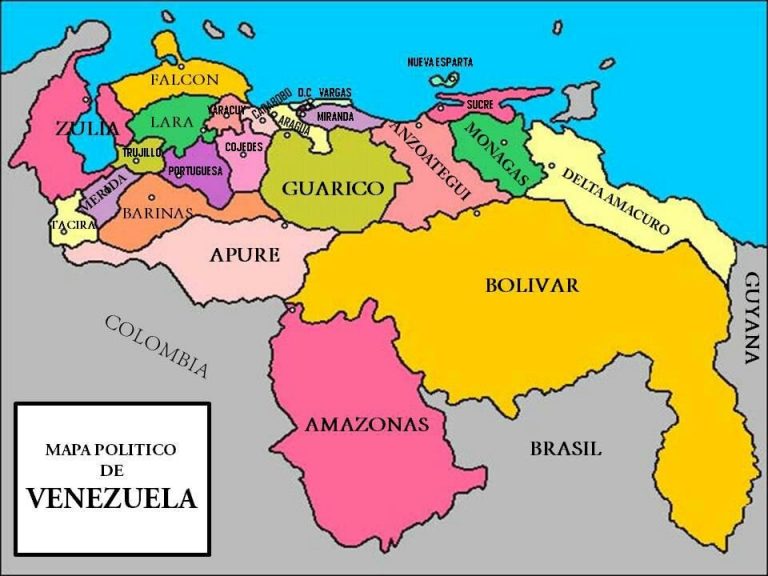 Mapas De Venezuela Político Y Físico Para Descargar E Imprimir 3201