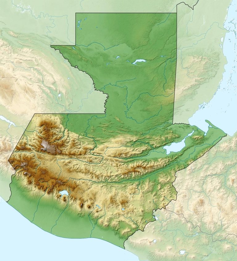 Mapa De Guatemala Dibujo 2045