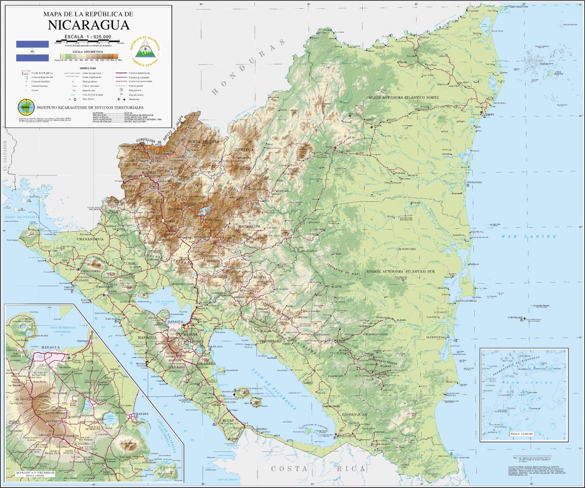 Mapa De Nicaragua Con Nombres Departamentos Y Municipios 【para Descargar E Imprimir】 9241