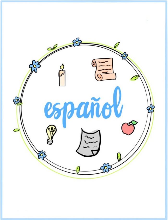 40 Portadas de español creativas, bonitas y fáciles