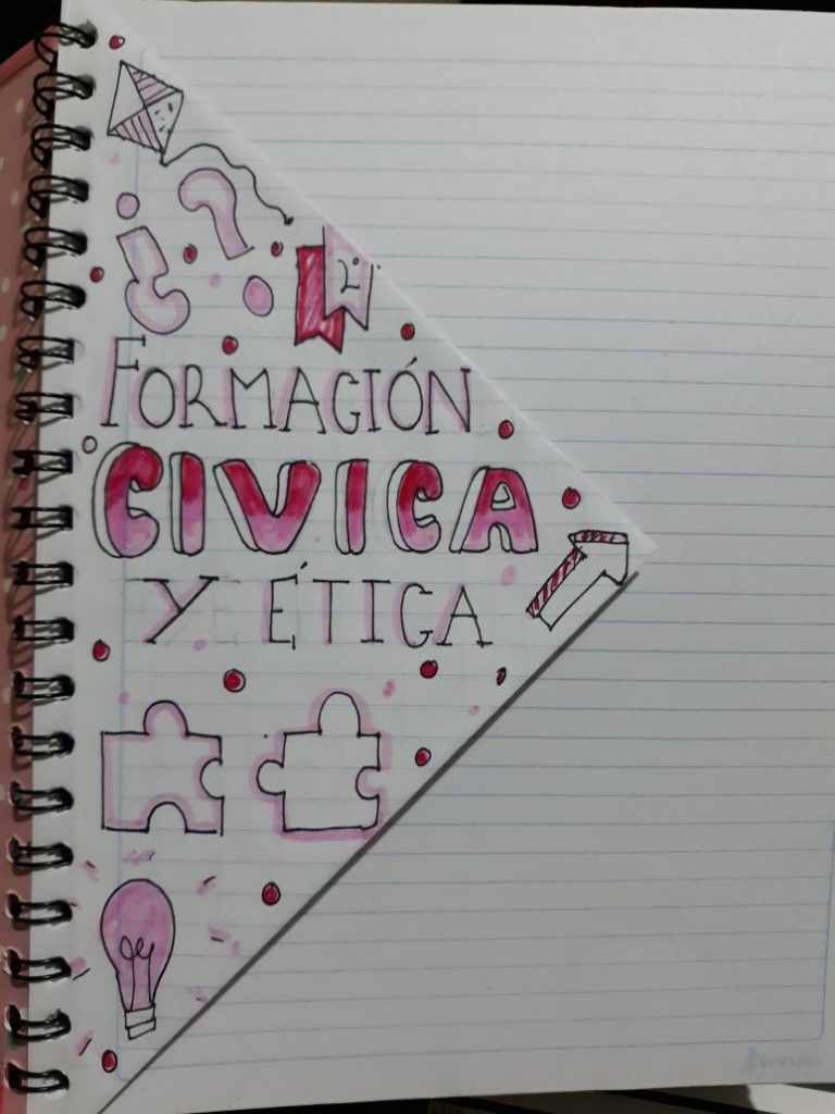 Portadas De Formación Cívica Y ética Creativas Bonitas Y Fáciles 9306