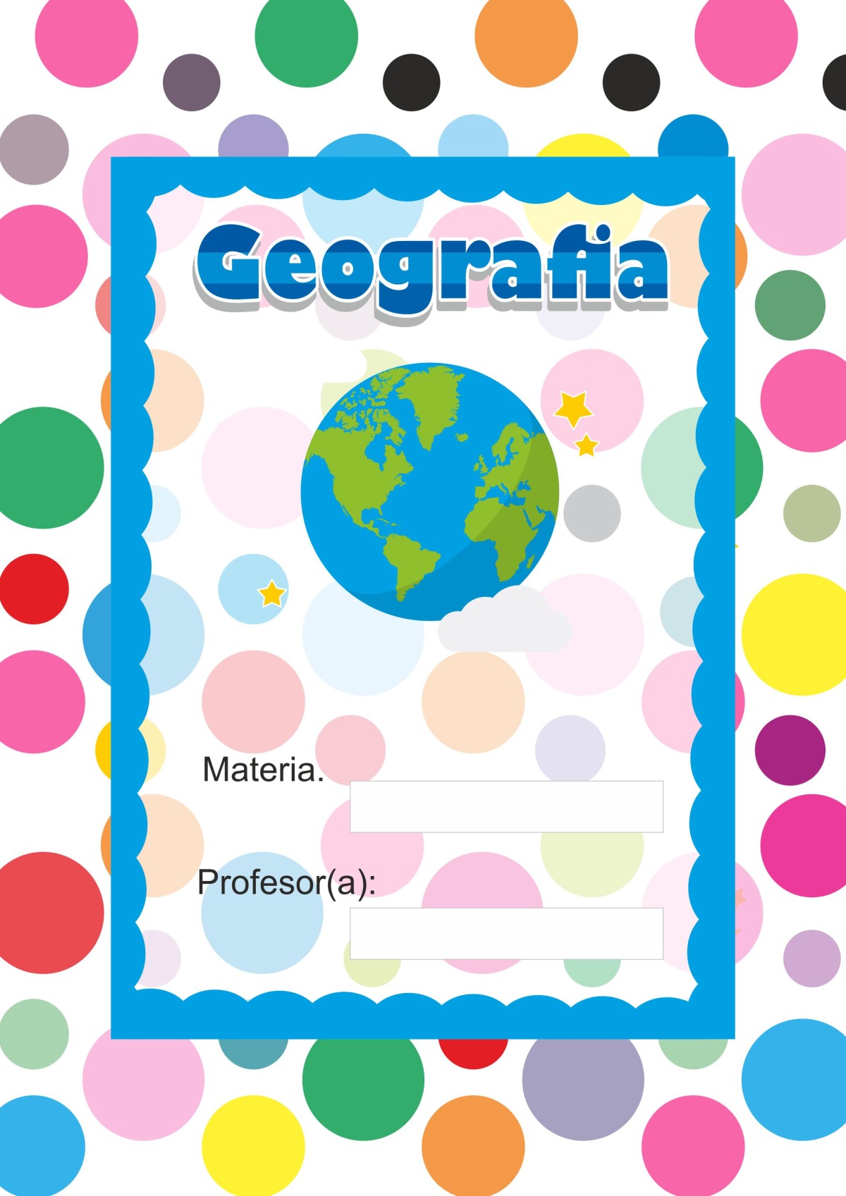 Portadas De Geografía, Diseños Bonitos, Ideas Fáciles Y Dibujos