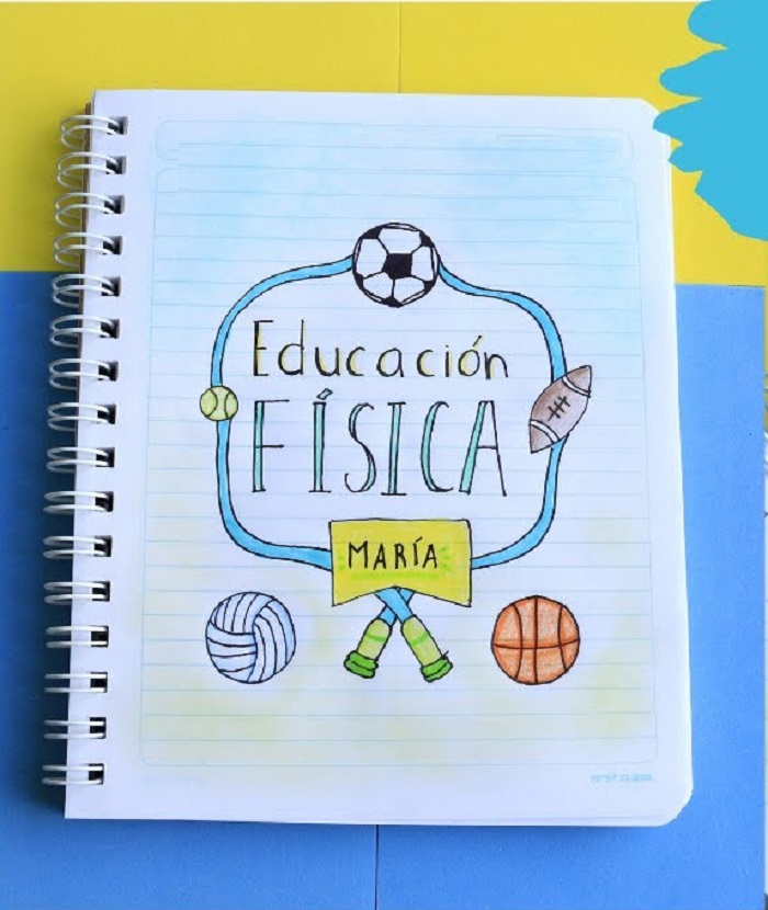 Portadas de educación física: ideas bonitas y fáciles, imágenes, dibujos